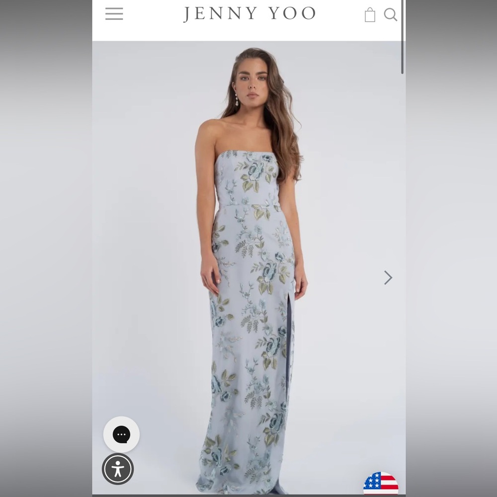 Jenny Yoo Mercy Dress in Whisper Blue - Size Small / 2